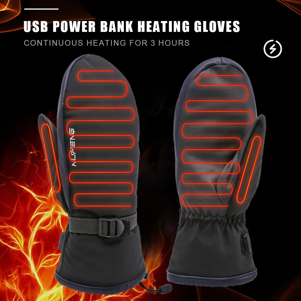 FrostHeat – Dual-Sided USB Heated Mittens with Waterproof Insulation & Touchscreen Grip
