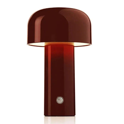 MiroLux – Modern Mushroom LED Bedside Lamp with USB Charging