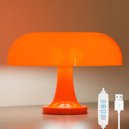 MushAura – Modern Bauhaus Mushroom Table Lamp | Aluminium & Plastic