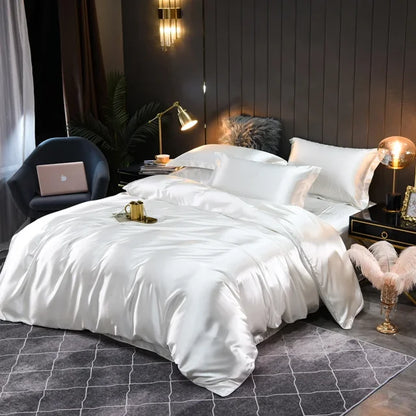 Veluna – Premium Silk Satin Bedding Set with Elegant Finish