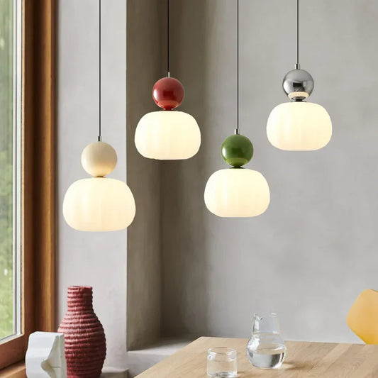 OrbaLux – Retro Bauhaus Pendant Light with Colour Accents