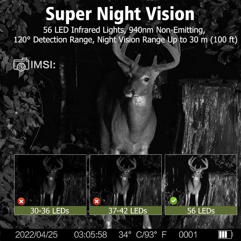 4K Solar Trail Camera with Wi-Fi & Night Vision – Bricodil BCD4729