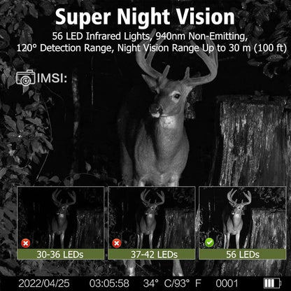 4K Solar Trail Camera with Wi-Fi & Night Vision – Bricodil BCD4729