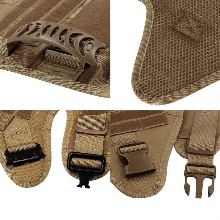 Bricegis™– Heavy-Duty Tactical Dog Harness with Handle