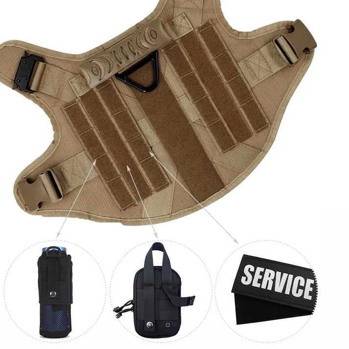 Bricegis™– Heavy-Duty Tactical Dog Harness with Handle