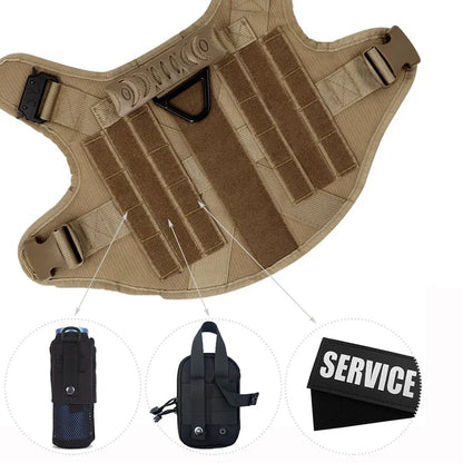 Bricegis™– Heavy-Duty Tactical Dog Harness with Handle