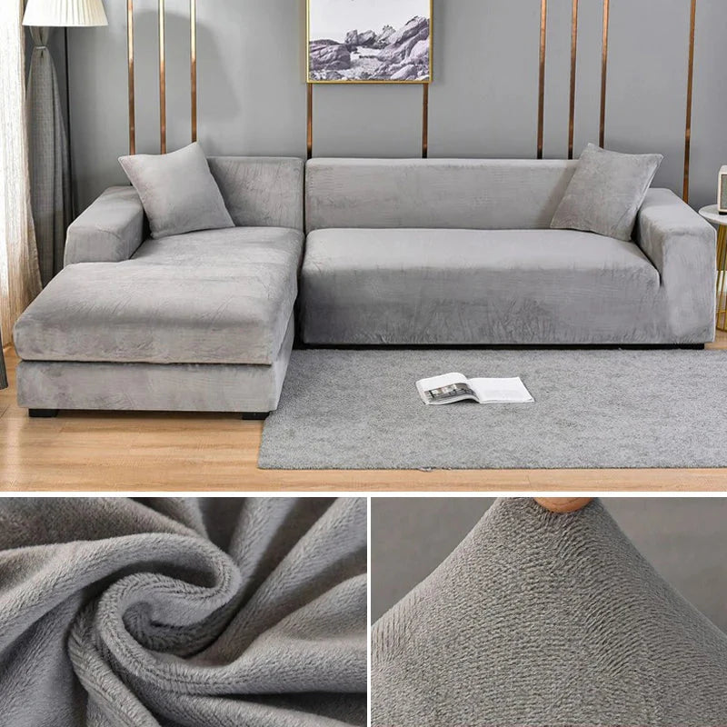 Velvoria – Premium Velvet Stretch Sofa Cover with Plush Texture