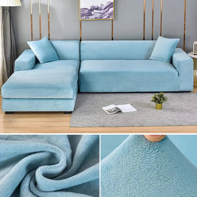 Velvoria – Premium Velvet Stretch Sofa Cover with Plush Texture