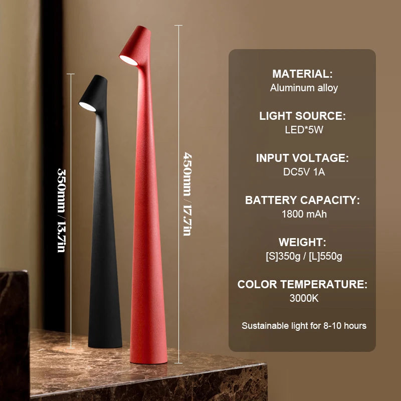 Liora – Wireless LED Table Lamp | Adjustable Brightness