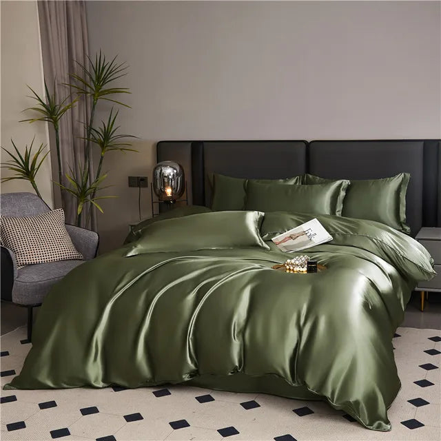 Veluna – Premium Silk Satin Bedding Set with Elegant Finish