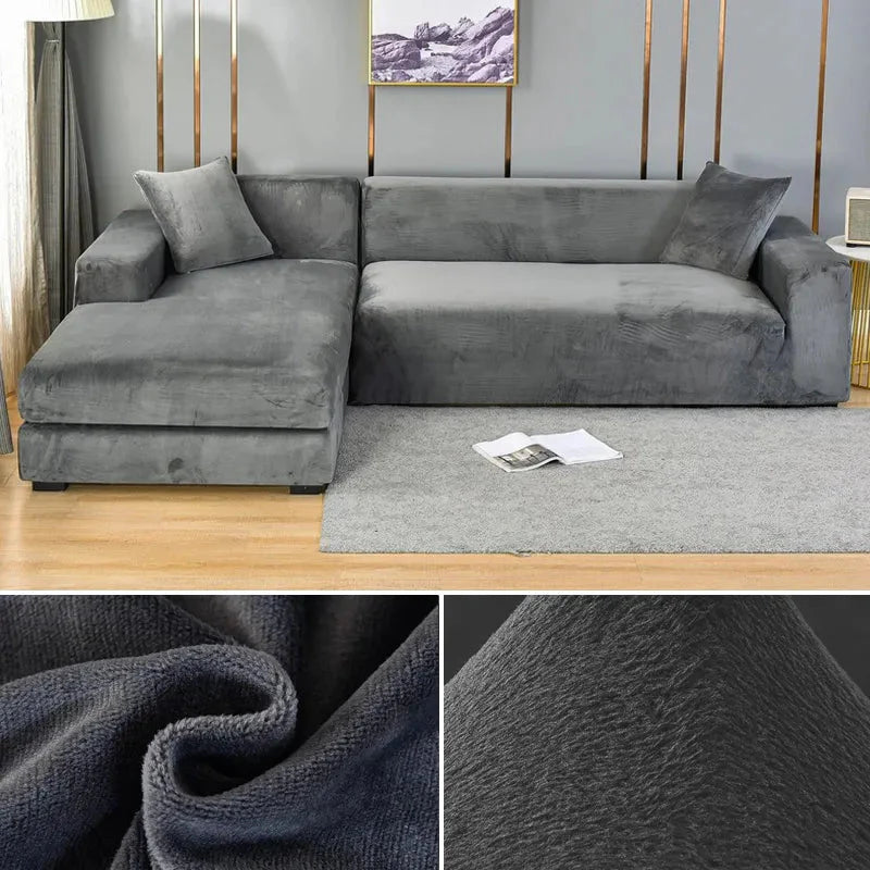 Velvoria – Premium Velvet Stretch Sofa Cover with Plush Texture