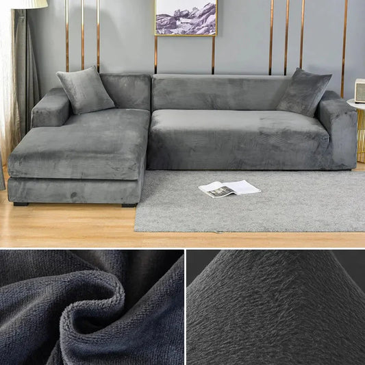 Velvoria – Premium Velvet Stretch Sofa Cover with Plush Texture