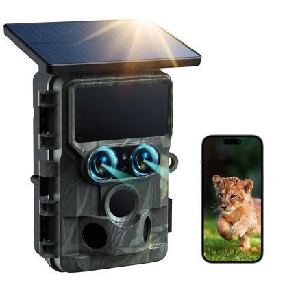 4K Solar-Powered Trail Camera with WiFi & Night Vision  –  Bricodil BCD7314