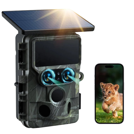 4K Solar-Powered Trail Camera with WiFi & Night Vision  –  Bricodil BCD7314