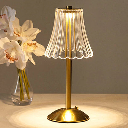 LumiAura – Touch-Activated Crystal LED Table Lamp