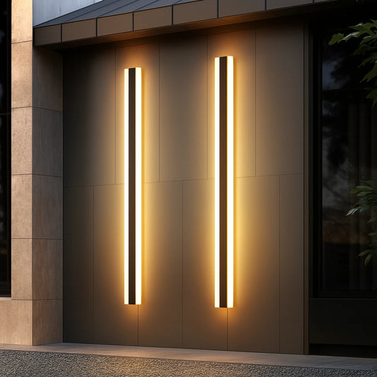Lumiara – Modern Long LED Outdoor Wall Lamp (Waterproof IP65, Black)