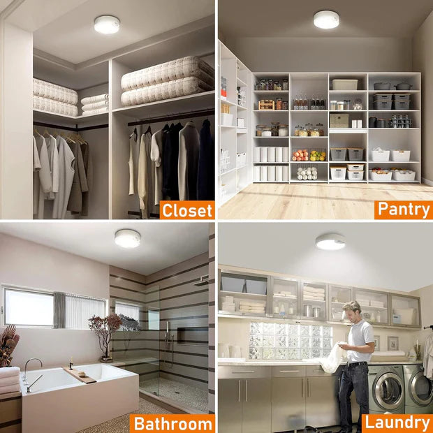 Lumora – LED Ceiling Lamp with Motion Sensor (Wireless, Battery-Powered)