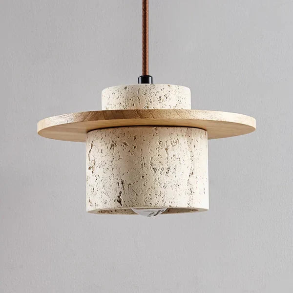 Travia – Modern Travertine Pendant Light