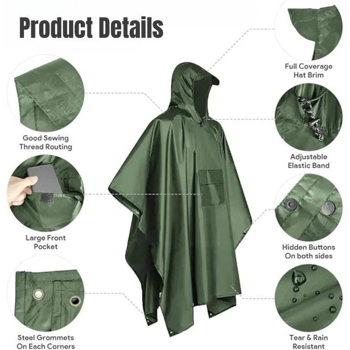 RainTrek – All-Terrain Waterproof Hiking Poncho