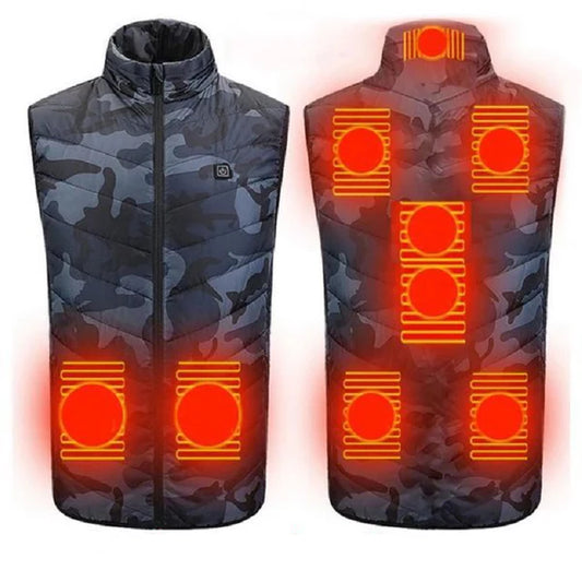 ThermoCamo – Electric Heated Vest Jacket with Carbon Heating Zones