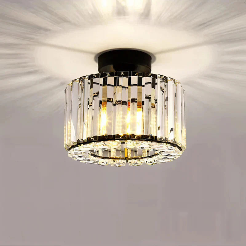 Aurevia – Elegant Crystal Flush Mount Ceiling Light