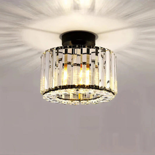 Aurevia – Elegant Crystal Flush Mount Ceiling Light
