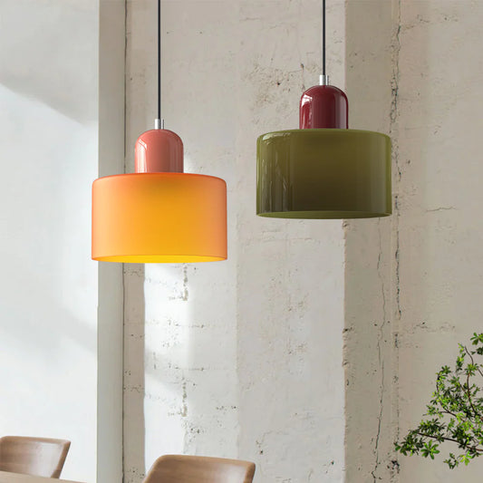 Liora – Retro Bauhaus Glass Pendant Light