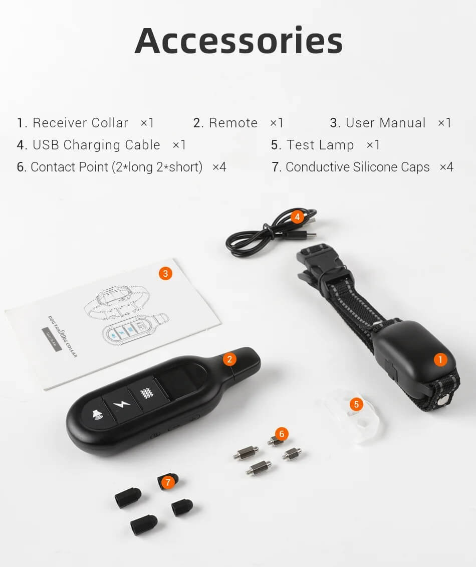 Dog Training Collar with Remote 1000m- Bricodil  BCD4721