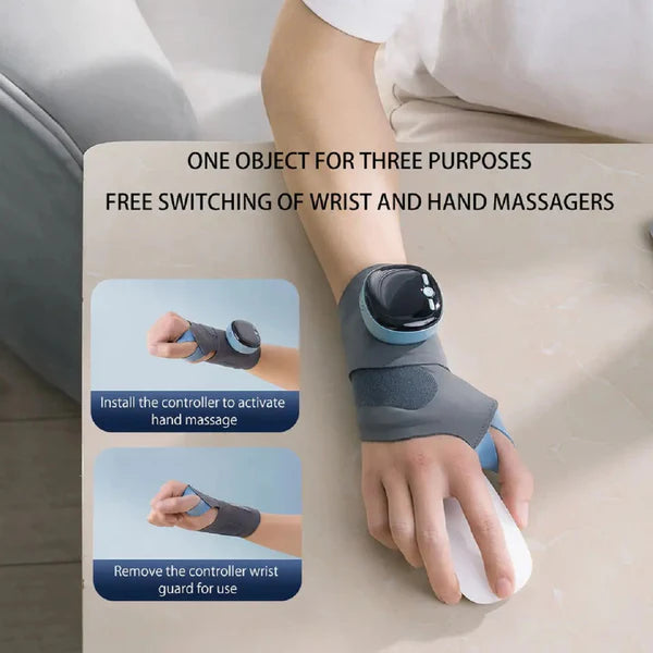 PulseRelief – Smart Heated Wrist Massager with Vibration Therapy