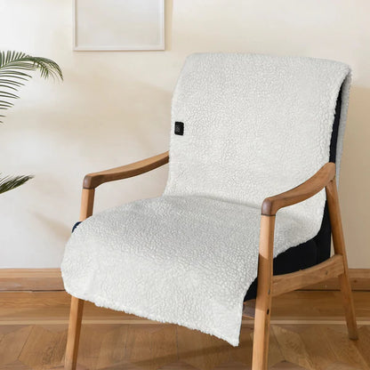 WarmEase – USB Heated Sherpa Seat Cushion for Chair & Sofa
