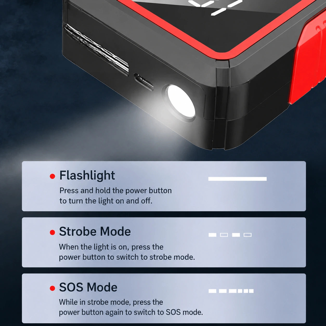 Voltrex – Portable Car Battery Jump Starter