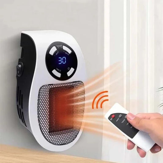 ThermaLuxe – Portable Ceramic Wall Heater with Remote
