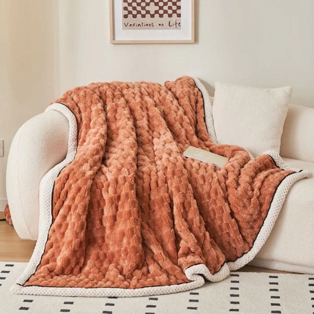 Della – Ultra Soft Cloud Blanket with Sherpa Texture for Bedroom & Living Room