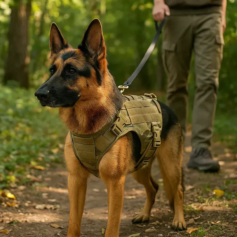 Bricodil – Tactical Dog Harness with Handle & MOLLE System