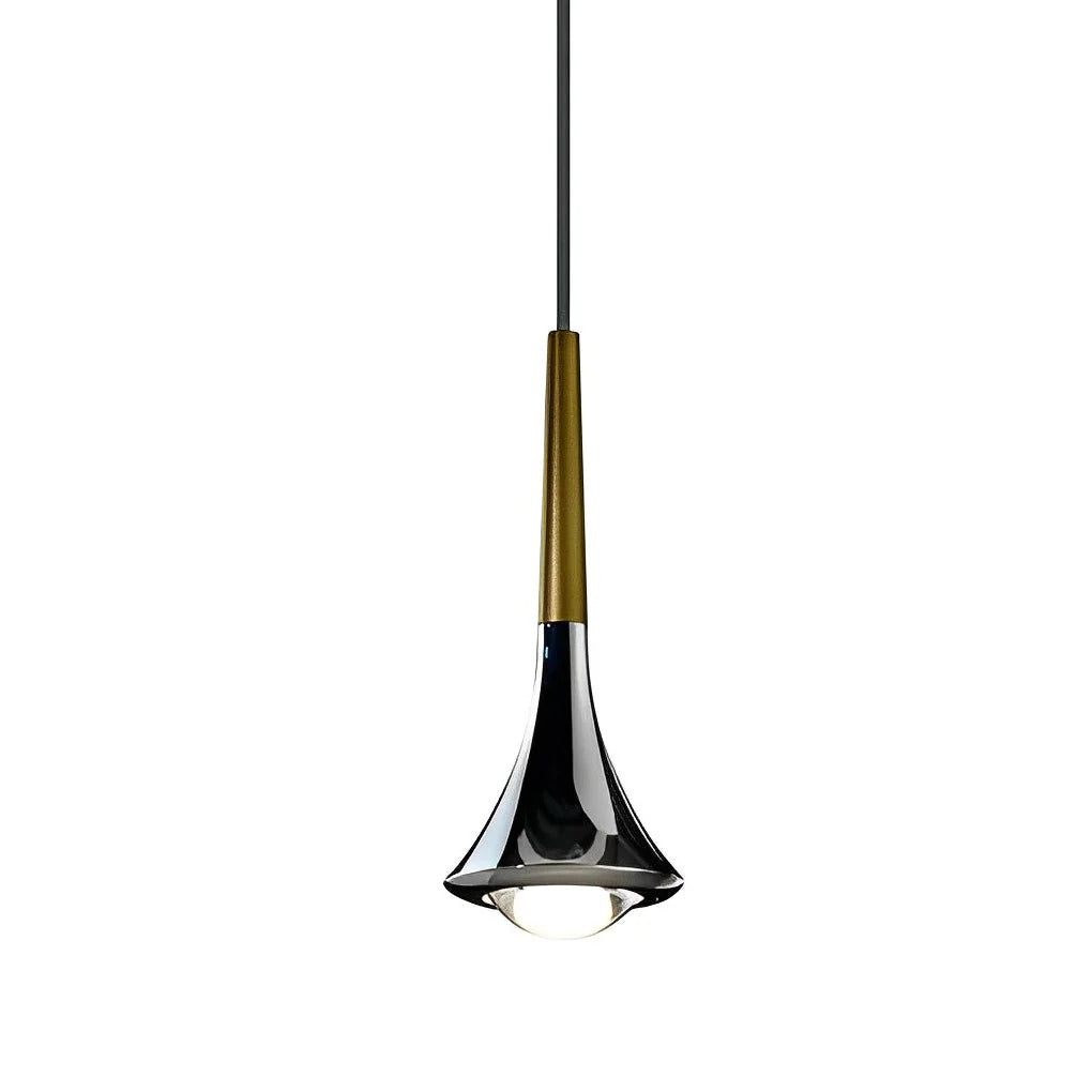 Aurovia – Modern Chrome LED Pendant Light