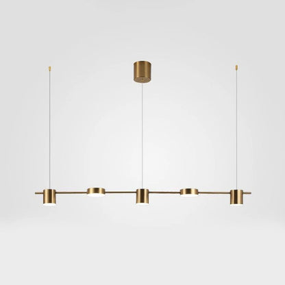 Aureon – Modern Gold Aluminium Pendant Light with 3 & 5 Heads