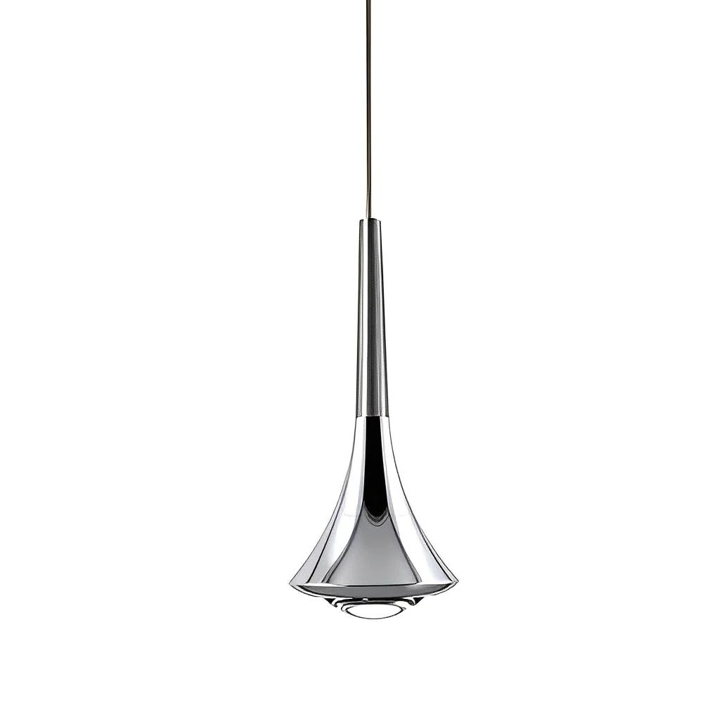 Aurovia – Modern Chrome LED Pendant Light
