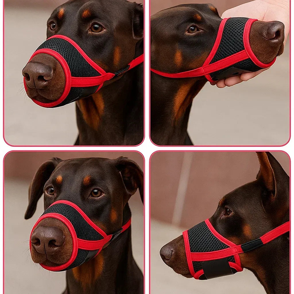 AeroMuzzle – Breathable Adjustable Dog Muzzle
