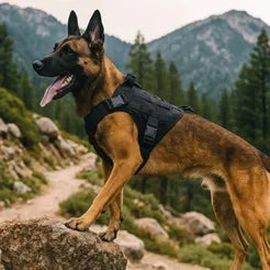 Bricodil – Tactical Dog Harness with Handle & MOLLE System