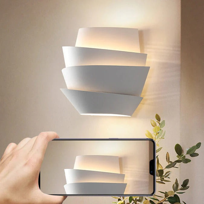 StratoGlow – Modern Layered LED Wall Lamp