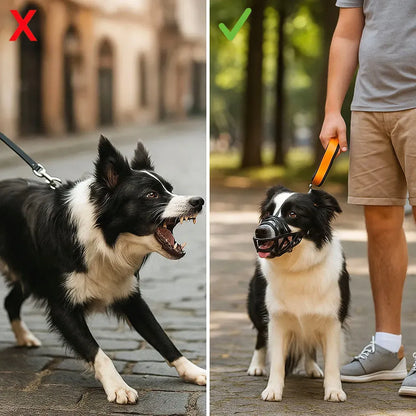 AeroGuard – Breathable Adjustable Dog Muzzle