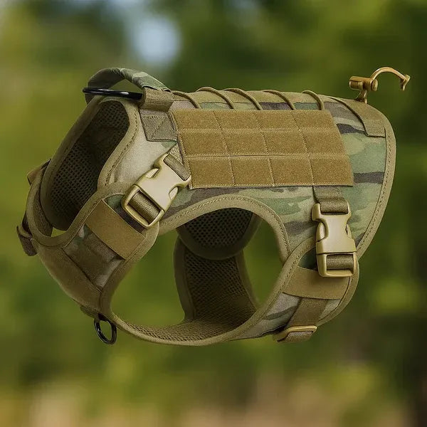 Bricodil – Tactical Dog Harness with Handle & MOLLE System