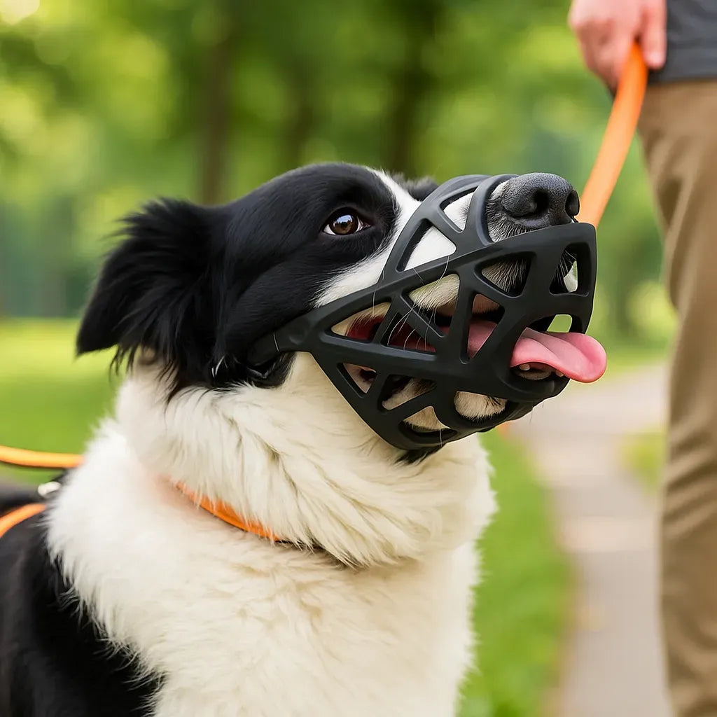 AeroGuard – Breathable Adjustable Dog Muzzle