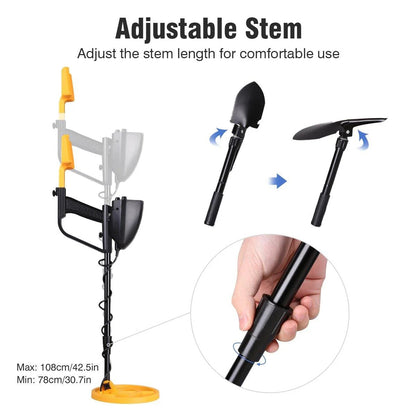 TerraQuest – Professional Metal Detector Set with Headphones & Shovel