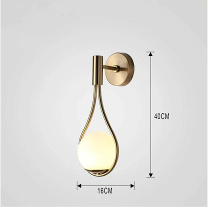 TearLux – Modern Nordic Drop-Shaped Wall Lamp