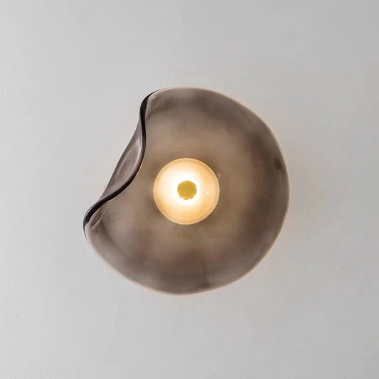 AuroLum – Modern Smoked Glass LED Wall Lamp