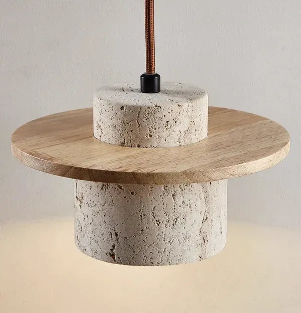 Travia – Modern Travertine Pendant Light