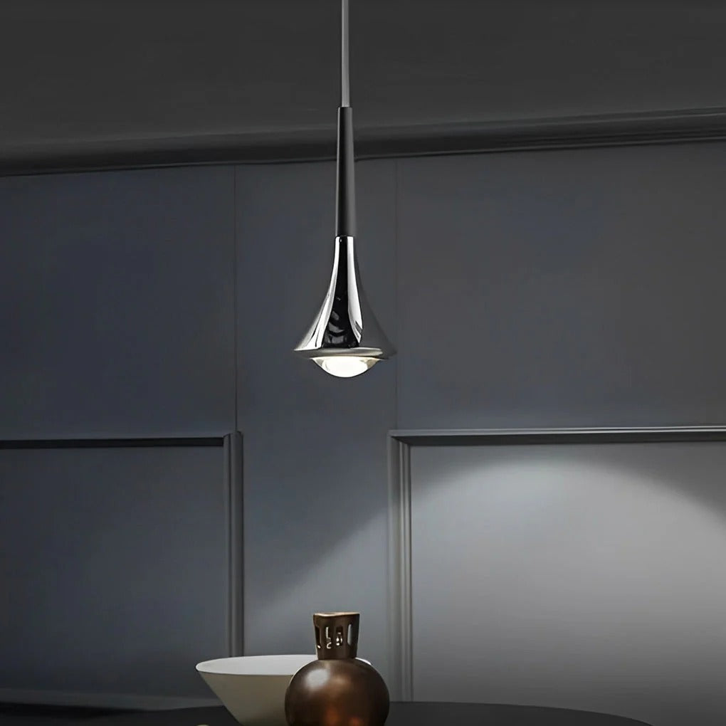 Aurovia – Modern Chrome LED Pendant Light