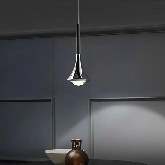Aurovia – Modern Chrome LED Pendant Light