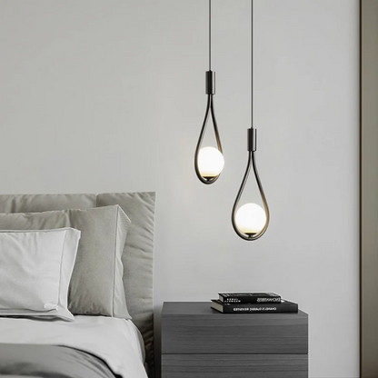 LumiOrbe – Modern LED Pendant Light with Teardrop Design
